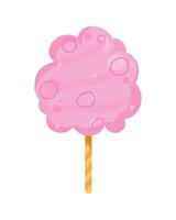 sweet cotton candy vector