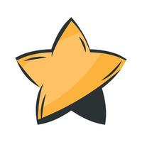 yellow star space outer vector