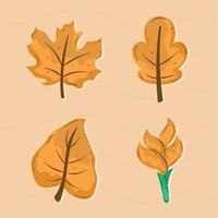 four nature and botanical icons vector