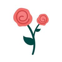 red roses flowers vector