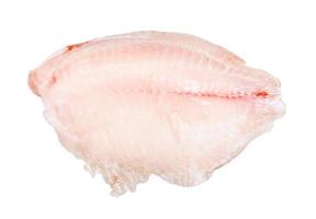raw frozen deboned fillet of ocean perch fish photo