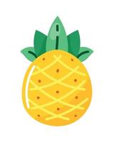 pineapple fresh fruit vector