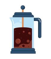 coffee french press vector