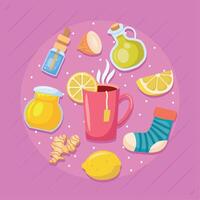 home remedies background vector