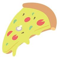 delicious italian pizza food vector