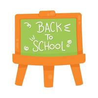 chalkboard school supply vector