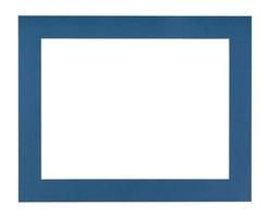 flat dark blue passe-partout for picture frame photo