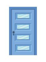 blue door front vector