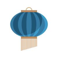 blue asian lamp vector