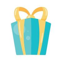 green birthday gift box vector