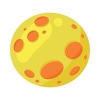 yellow planet space outer vector
