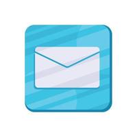 email message app button vector
