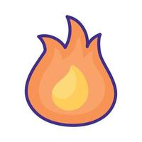 fire flame burn vector