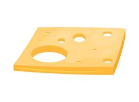 cheedar cheese sliced square vector