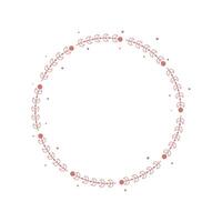red circular frame vector