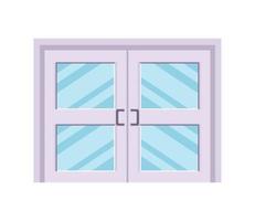 lilac window house vector