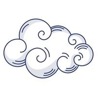 cloud sky retro vector