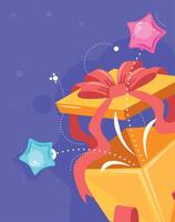 birthday gift surprise vector