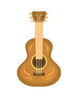 instrumento musical de guitarra vector