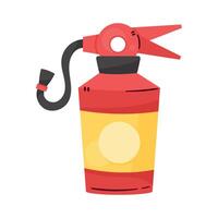 red fire extinguisher vector