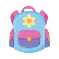 schoolbag school supply vector
