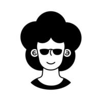 woman wearing sunglasses vector