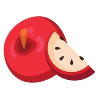 fresh apple fruit vector