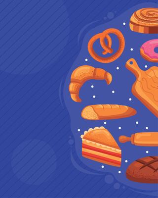 pastry products pattern