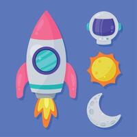 space outer four items vector