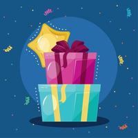 birthday gifts surprise vector