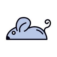 little mouse animal vector