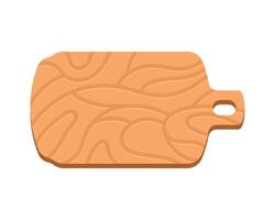 wooden kitchen board utensil vector