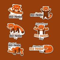 Celebrating Red Panda Day vector