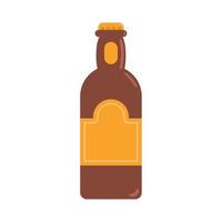 beer bottle drink vector