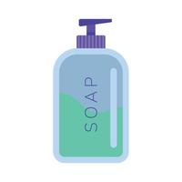 soap liquid in bottle vector