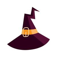 halloween witch hat vector