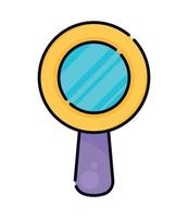 magnifying glass search vector