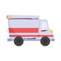 transporte de emergencia en ambulancia vector
