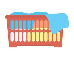 clothes dirty in basket vector