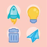icons mail service vector