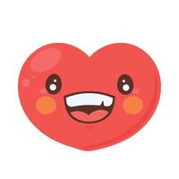 heart love emoticon vector