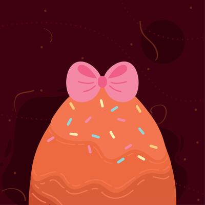 orange easter egg