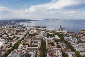 Aerial footage of the old City and port photo