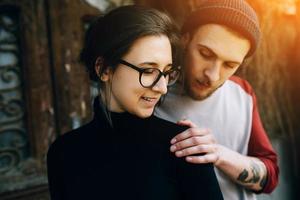 Young beautiful couple photo