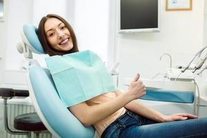 Dental anesthesia on the background of the patient photo