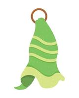 green bathroom towel hanging vector