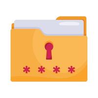 folder with password vector