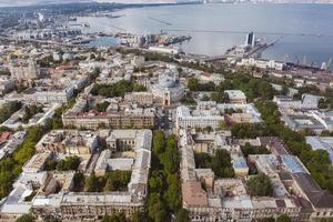 Aerial footage of the old City and port photo