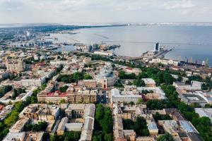 Aerial footage of the old City and port photo