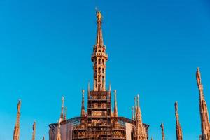 Roof terraces of gothic Cathedral photo